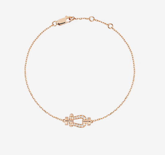 [Eterna Jewels]FORCE 10 VOLLBESETZTE DIAMANTSCHNALLE GLIEDERHALSKEITE MINI MODELL