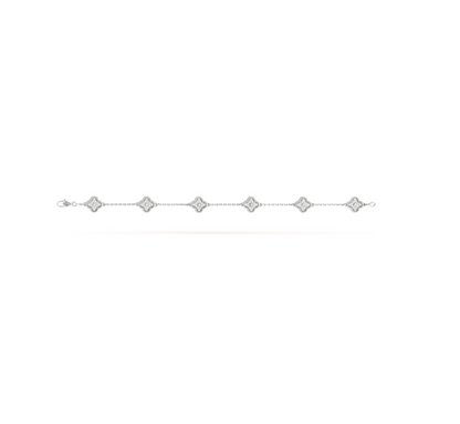 [Eterna Jewels]KLEEBRIEB 6 MOTIV SILBER DIAMANT ARMREIF