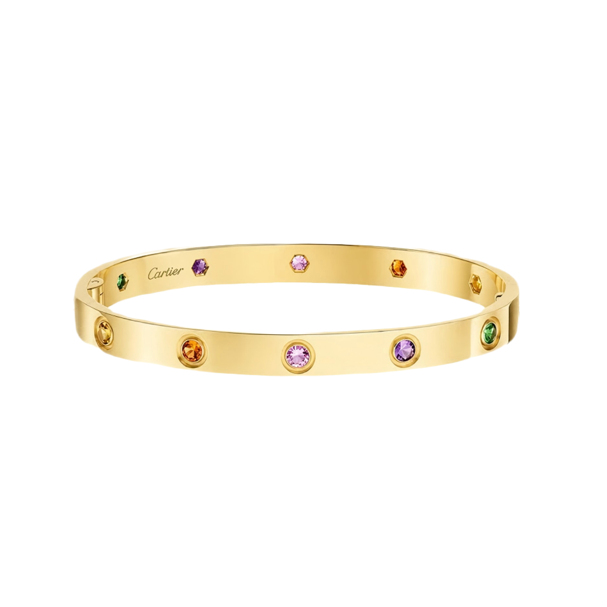 [Eterna Jewels]2026 REGENBOGEN LIEBE ARMBAND 6.1MM  10 DIAMANTEN