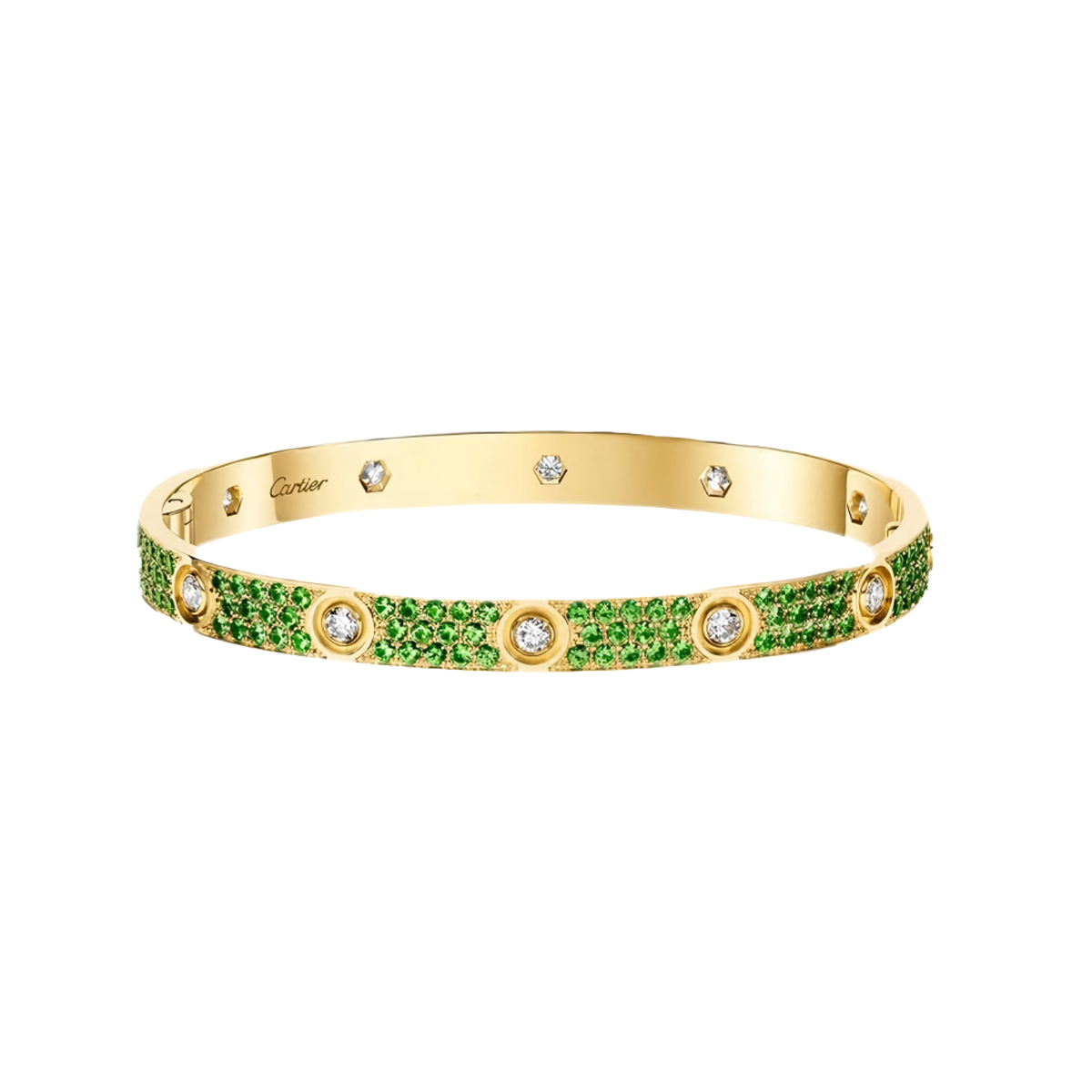 [Eterna Jewels]2026 PAVE GEMSTONE LOVE BRACELET 6.1MM 10 DIAMANTEN