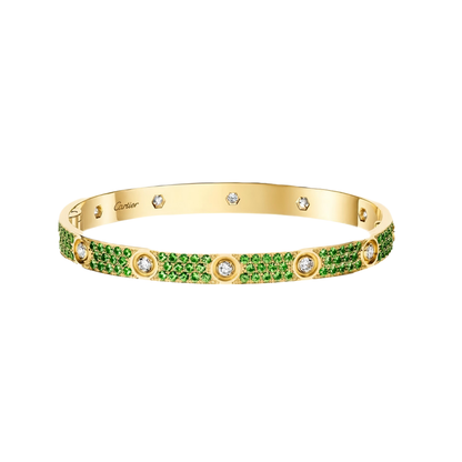 [Eterna Jewels]2026 PAVE GEMSTONE LOVE BRACELET 6.1MM 10 DIAMANTEN