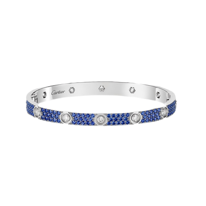 [Eterna Jewels]2026 PAVE GEMSTONE LOVE BRACELET 6.1MM 10 DIAMANTEN
