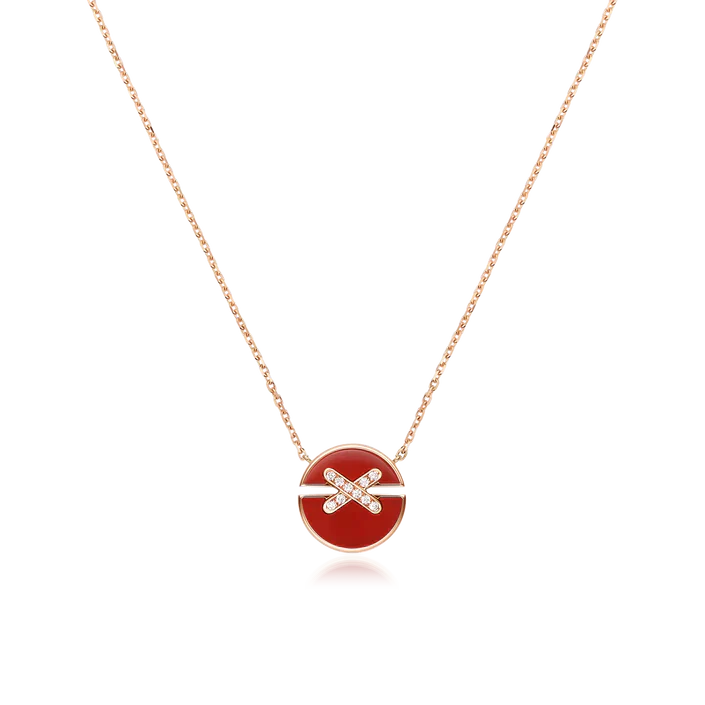 [Eterna Jewels]HALSKETTE AUS ROSÉGOLD MIT DIAMANTEN
