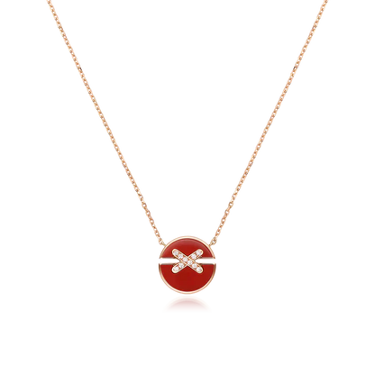 [Eterna Jewels]HALSKETTE AUS ROSÉGOLD MIT DIAMANTEN