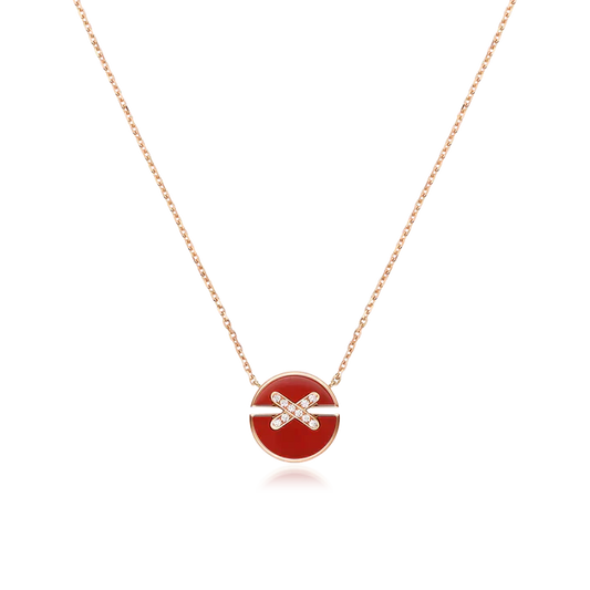 [Eterna Jewels]HALSKETTE AUS ROSÉGOLD MIT DIAMANTEN