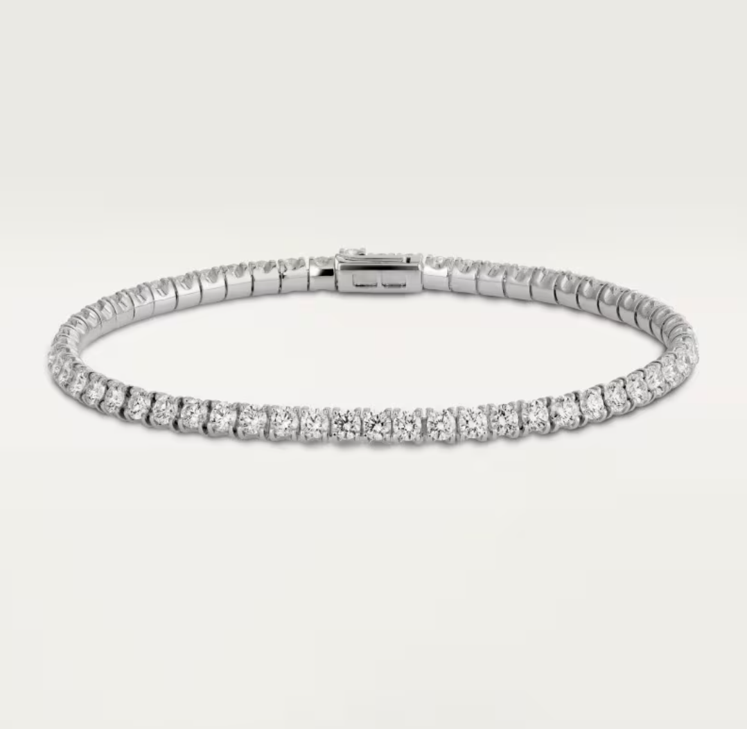 [Eterna Jewels] KLASSISCHES BASEBALL-ARMBAND, 52 DIAMANTEN
