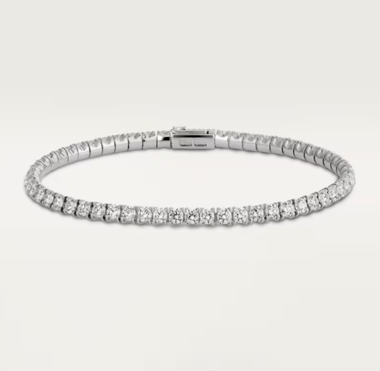 [Eterna Jewels] KLASSISCHES BASEBALL-ARMBAND, 52 DIAMANTEN