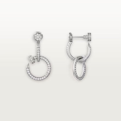 [Eterna Jewels]JUSTE FULL DIAMOND DOUBLE EARRINGS
