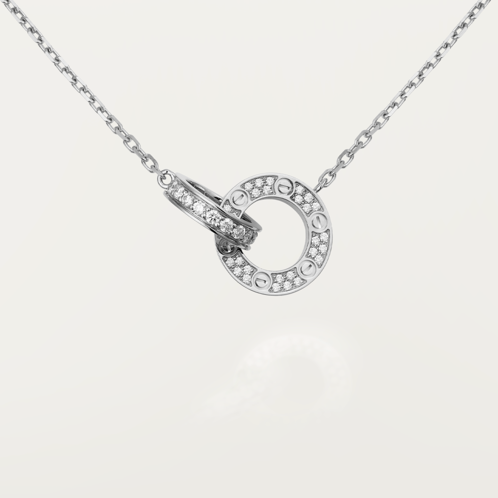 [Eterna Jewels]LOVE  FULL DIAMOND PENDANT NECKLACE