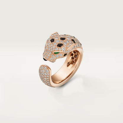 [Eterna Jewels]PANTHERE SPOTTED FULL DIAMOND MEDIUM RING