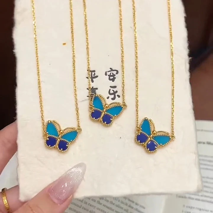 [Eterna Jewels] 2026 NEUE GLÜCKS-SCHMETTERLING 1 MOTIV HALSKETTE