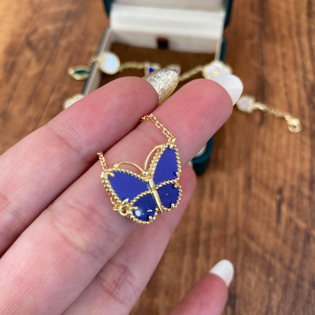 [Eterna Jewels] 2026 NEUE GLÜCKS-SCHMETTERLING 1 MOTIV HALSKETTE