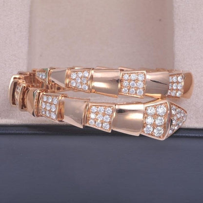 [Eterna Jewels]SERPENTI BREITER ARMREIF ROSÉGOLD DIAMANT