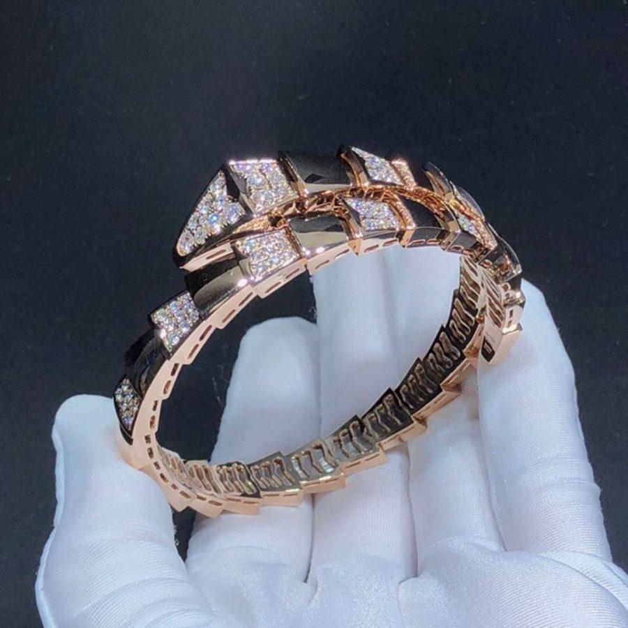 [Eterna Jewels]SERPENTI BREITER ARMREIF ROSÉGOLD DIAMANT