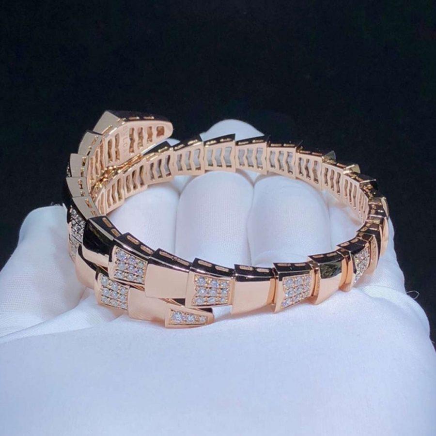 [Eterna Jewels]SERPENTI BREITER ARMREIF ROSÉGOLD DIAMANT