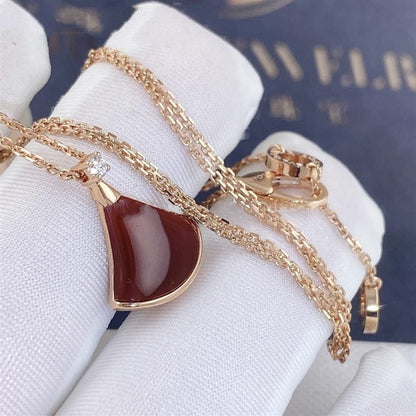 [Eterna Jewels]TRAUMKETTE CARNELIAN 1 DIAMANT