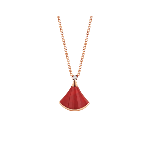 [Eterna Jewels]TRAUMKETTE CARNELIAN 1 DIAMANT