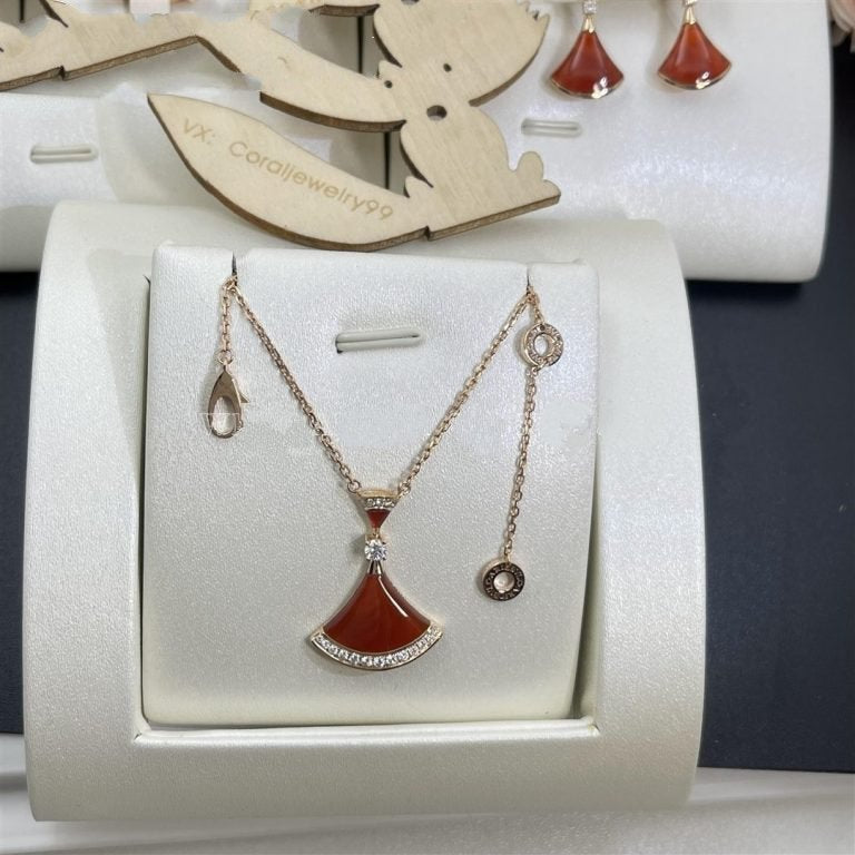 [Eterna Jewels]HALSKETTE DREAM MIT CARNELIAN UND DIAMANTEN