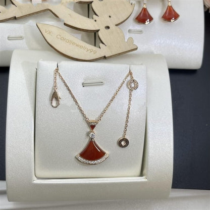 [Eterna Jewels]HALSKETTE DREAM MIT CARNELIAN UND DIAMANTEN