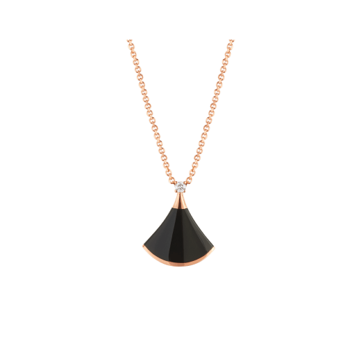 TRAUMHALSKETTE ONYX 1 DIAMANT
