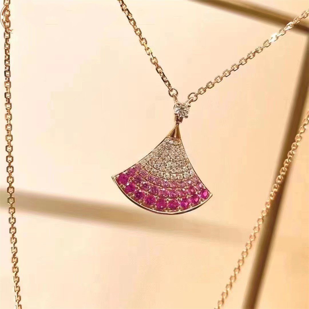 [Eterna Jewels]TRAUMKETTE ROSÉGOLD ROSA DIAMANT