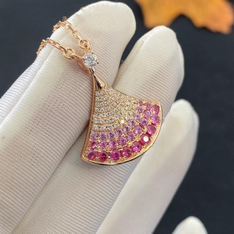 [Eterna Jewels]TRAUMKETTE ROSÉGOLD ROSA DIAMANT