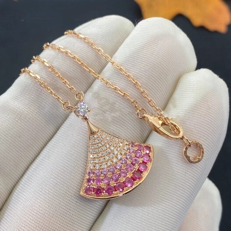 [Eterna Jewels]TRAUMKETTE ROSÉGOLD ROSA DIAMANT