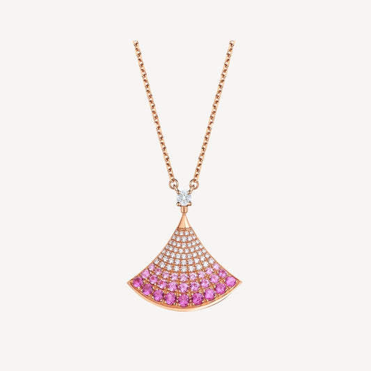 [Eterna Jewels]TRAUMKETTE ROSÉGOLD ROSA DIAMANT