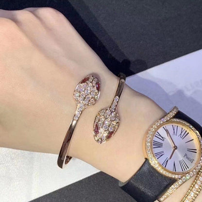 [Eterna Jewels]SERPENTI ARMREIF ROSÉGOLD DIAMANT DOPPELSCHLANGE