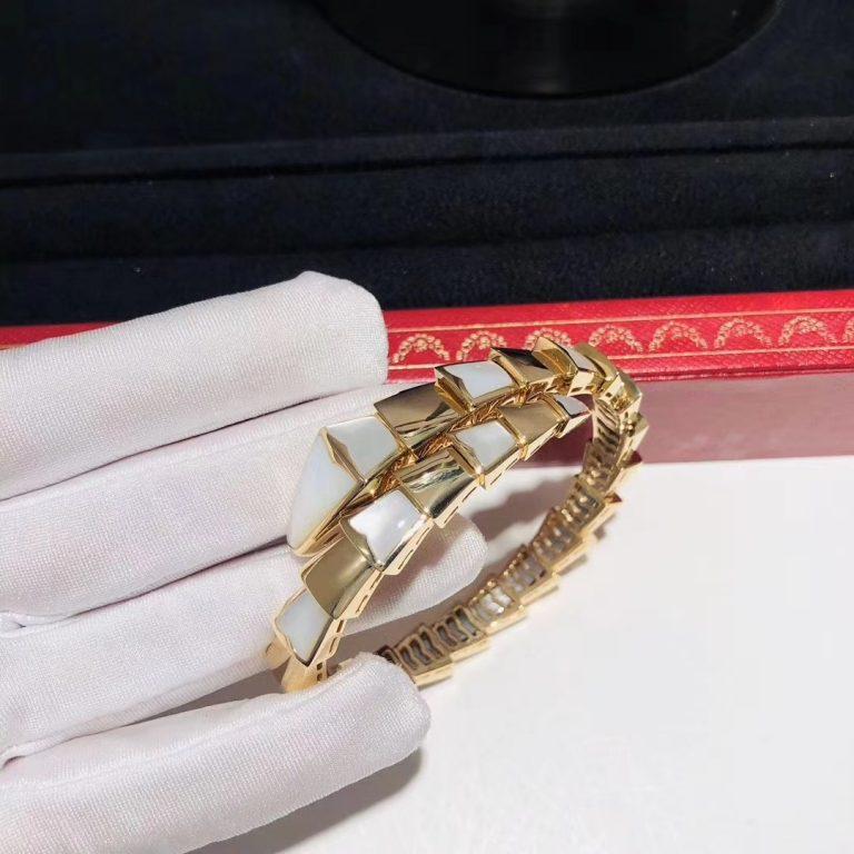[Eterna Jewels]SCHLANGENARMBAND PERLMUTT GOLD