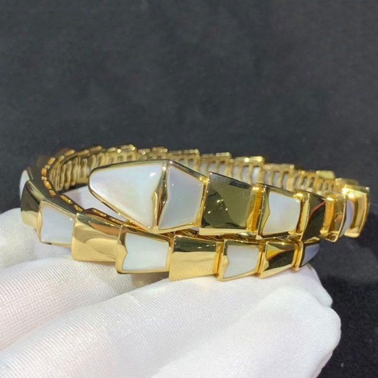[Eterna Jewels]SCHLANGENARMBAND PERLMUTT GOLD