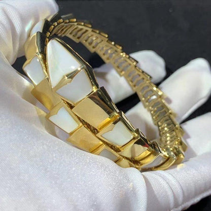 [Eterna Jewels]SCHLANGENARMBAND PERLMUTT GOLD