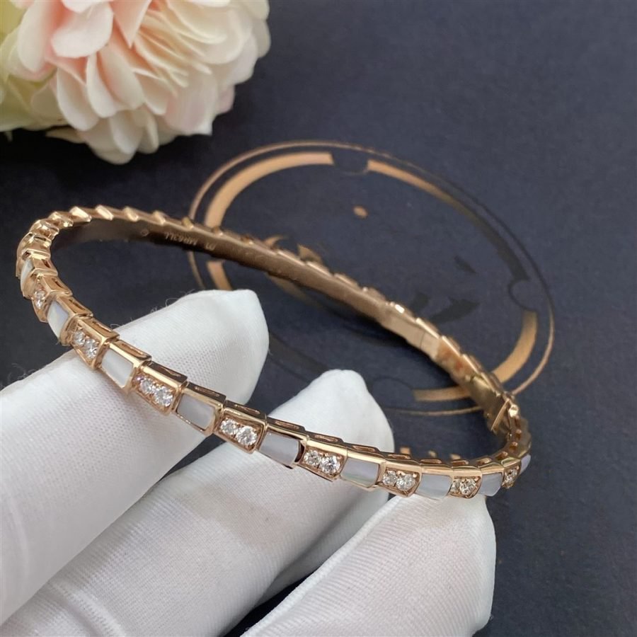 [Eterna Jewels]SERPENTI ARMREIF ROSÉGOLD PERLMUTT DIAMANT