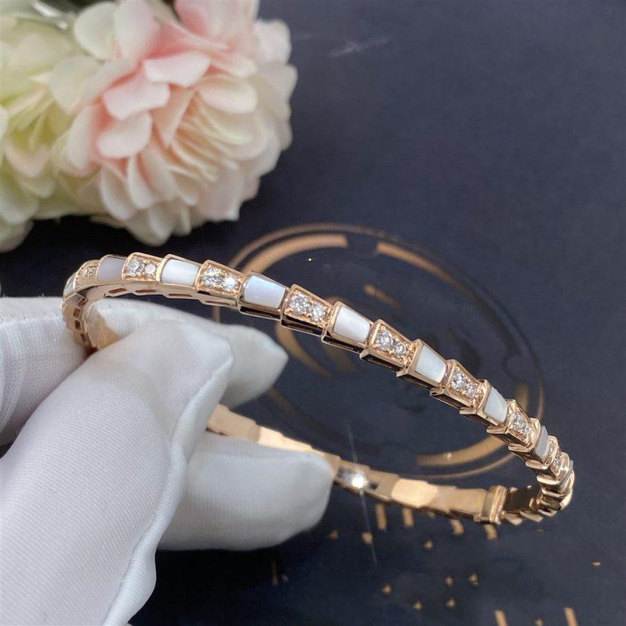 [Eterna Jewels]SERPENTI ARMREIF ROSÉGOLD PERLMUTT DIAMANT