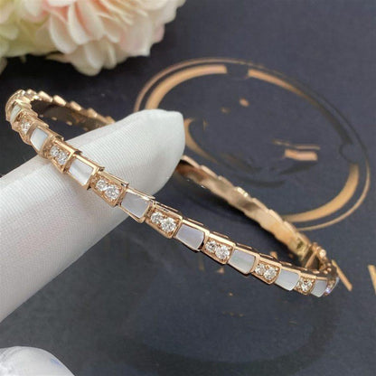 [Eterna Jewels]SERPENTI ARMREIF ROSÉGOLD PERLMUTT DIAMANT