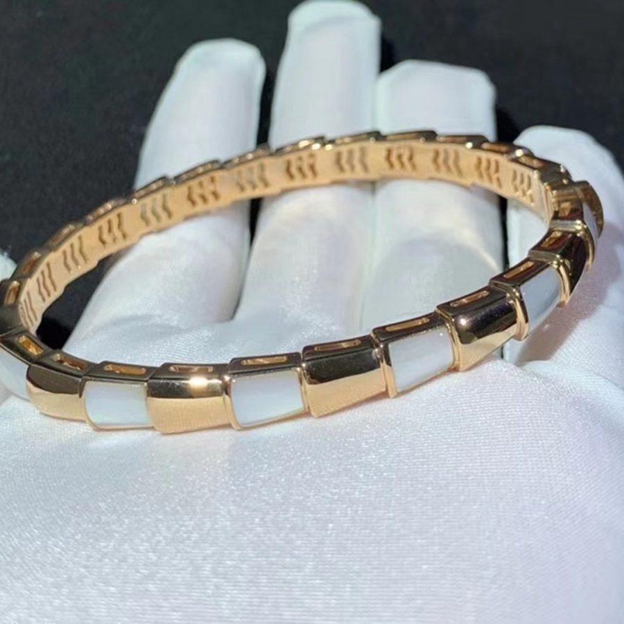 [Eterna Jewels]SERPENTI ARMREIF ROSÉGOLD PERLMUTT