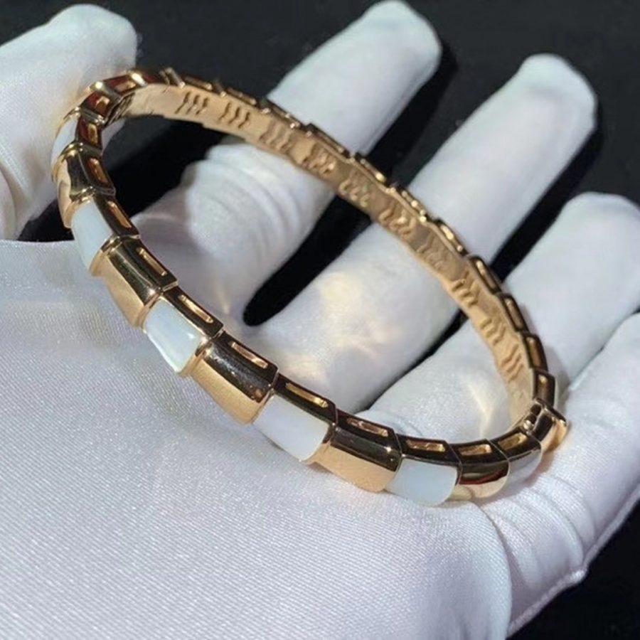[Eterna Jewels]SERPENTI ARMREIF ROSÉGOLD PERLMUTT