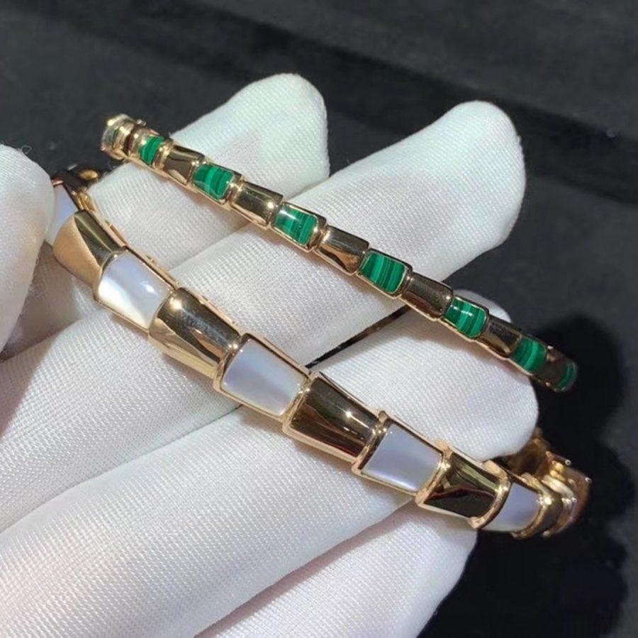 [Eterna Jewels]SERPENTI ARMREIF ROSÉGOLD PERLMUTT