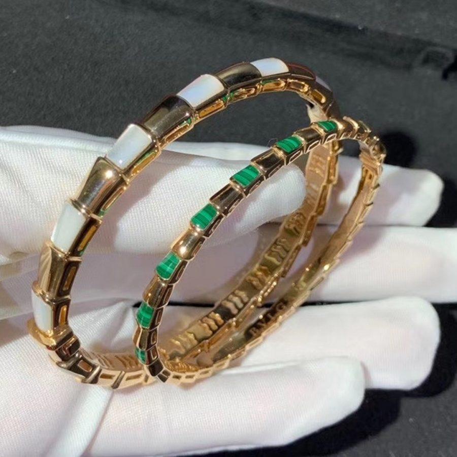 [Eterna Jewels]SERPENTI ARMREIF ROSÉGOLD PERLMUTT