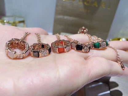 [Eterna Jewels]SCHLANGEN-ANHÄNGER DIAMANTENHALSKETTE