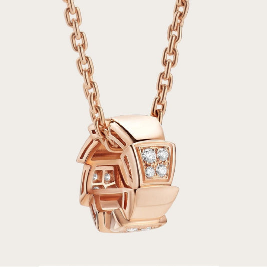 [Eterna Jewels]SERPENTI ANHÄNGER DIAMANT ROSÉGOLD HALSKEΤΤΕ