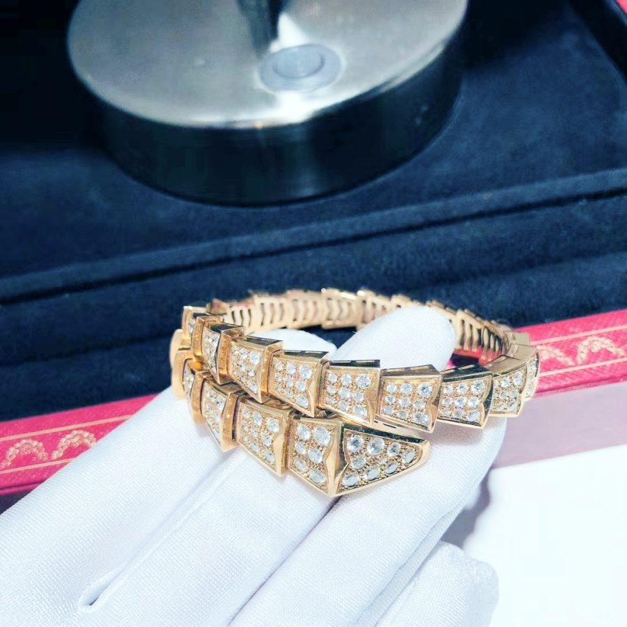 [Eterna Jewels]SERPENTI BRACELET 8MM ROSÉGOLD DIAMANTEN
