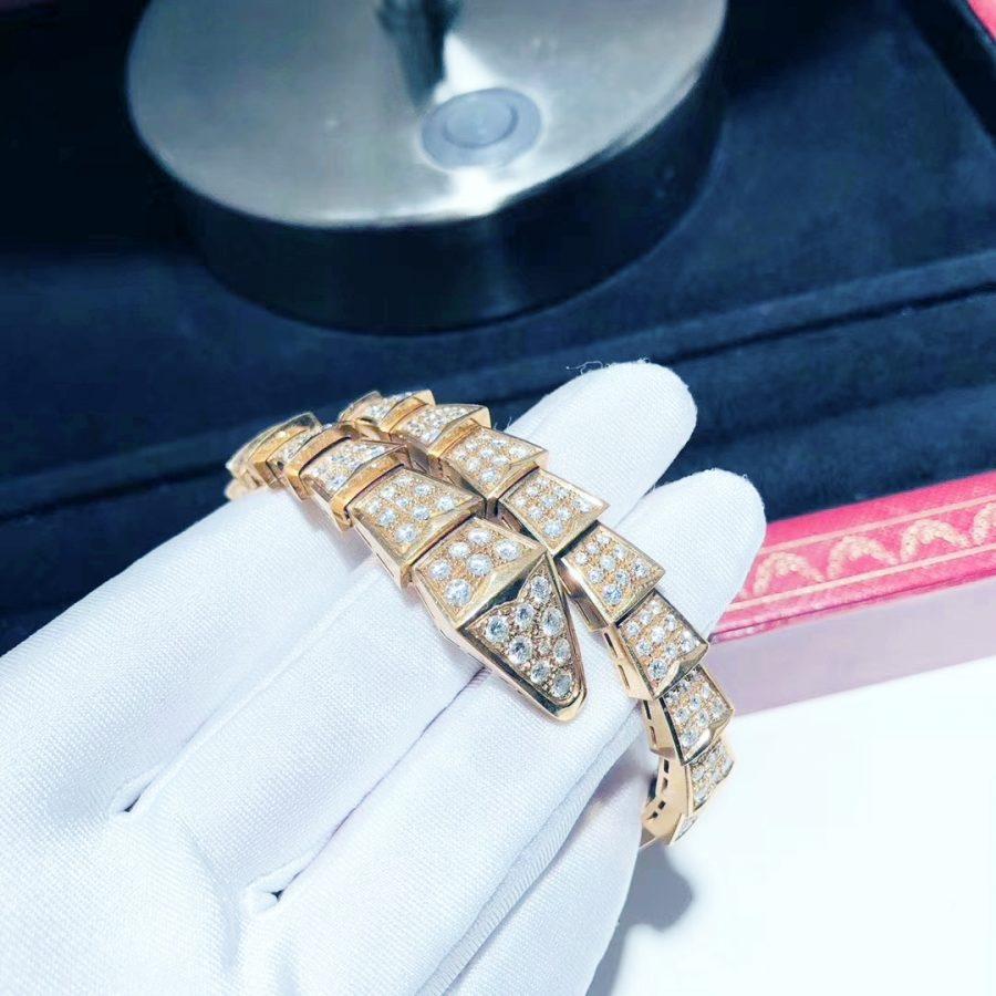 [Eterna Jewels]SERPENTI BRACELET 8MM ROSÉGOLD DIAMANTEN