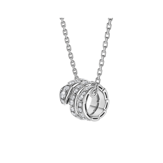 [Eterna Jewels]SERPENTI DOPPELRING-HALSKETTE DIAMANT