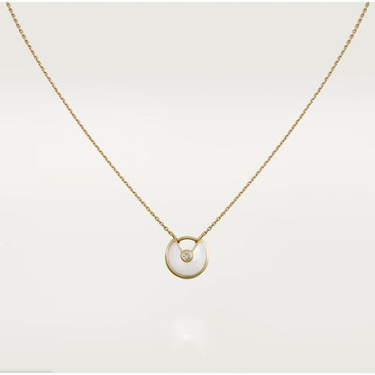 [Eterna Jewels]AMULETTE ROSE GOLD MOP NECKLACE