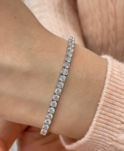 [Eterna Jewels] KLASSISCHES BASEBALL-ARMBAND, 52 DIAMANTEN