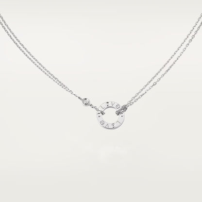 [Eterna Jewels]LOVE NECKLACE 16MM 2 DIAMONDS