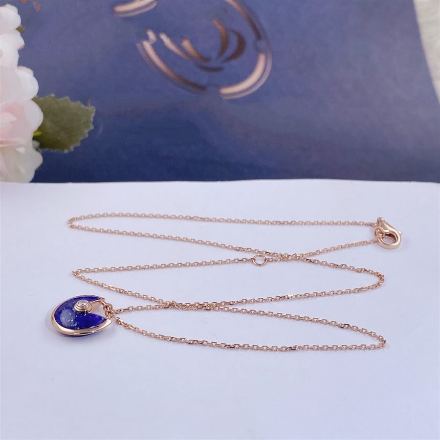 [Eterna Jewels]HALSKETTE AMULETTE ROSEGOLD ACHAT