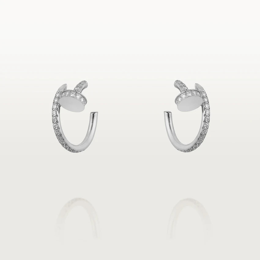 [Eterna Jewels]JUSTE OHRRINGE 12.75MM SILBER DIAMANT