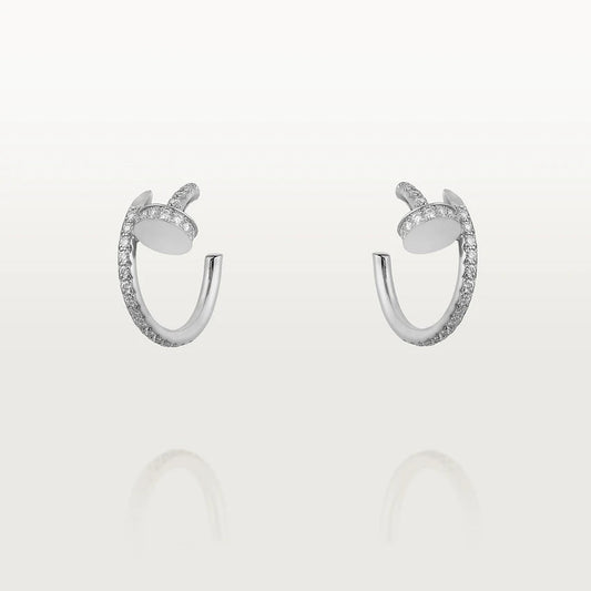 [Eterna Jewels]JUSTE OHRRINGE 12.75MM SILBER DIAMANT